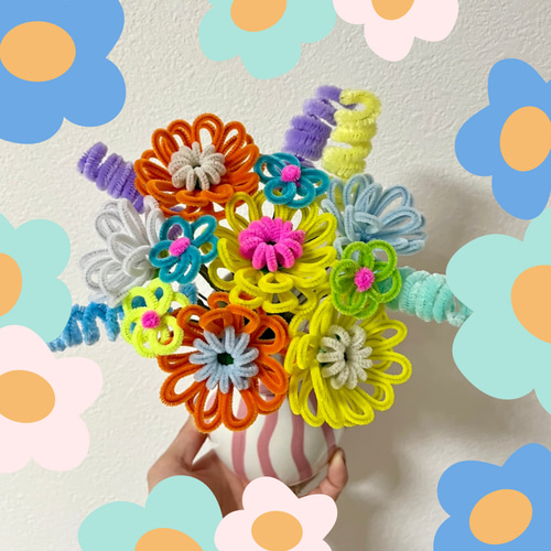 [cyhuiy ] モールフラワー ブーケ 2点 モールフラワーブーケ アートフラワー MOL BLOOM 通販 17817831