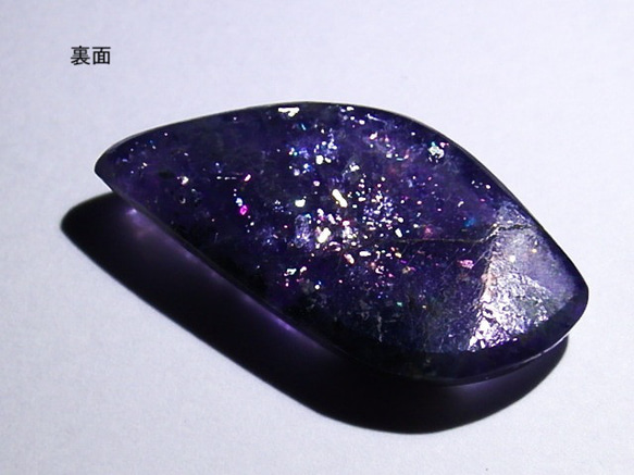 ★銀河系★アイオライトサンストーン★9.0ct/23.2mm★天然石菫青石コーディエライト★鉱物宝石カボションルース素材 8枚目の画像