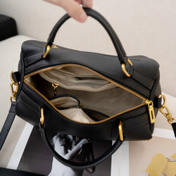 優雅な気質 ! •黒/カーキ/カラメル/緑/3WAY•4色•厚手な天然軟めな牛革ハンドバッグ•牛革ショルダーバッグ 20枚目の画像