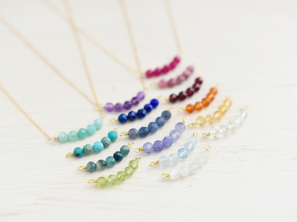 【 14kgf ネックレス 】 ピンクトルマリン ペッパーベリー 天然石 ・ 10月誕生石　秋の誕生石2025 9枚目の画像