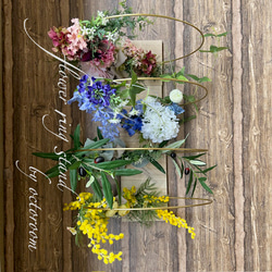 再販)ドライフラワー・ユーカリと 清々しいブルーカラーの紫陽花