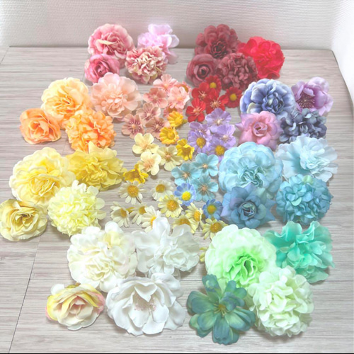 NO0326-01 造花 花材 パーツ ハンドメイド バラ 小さい花 素材