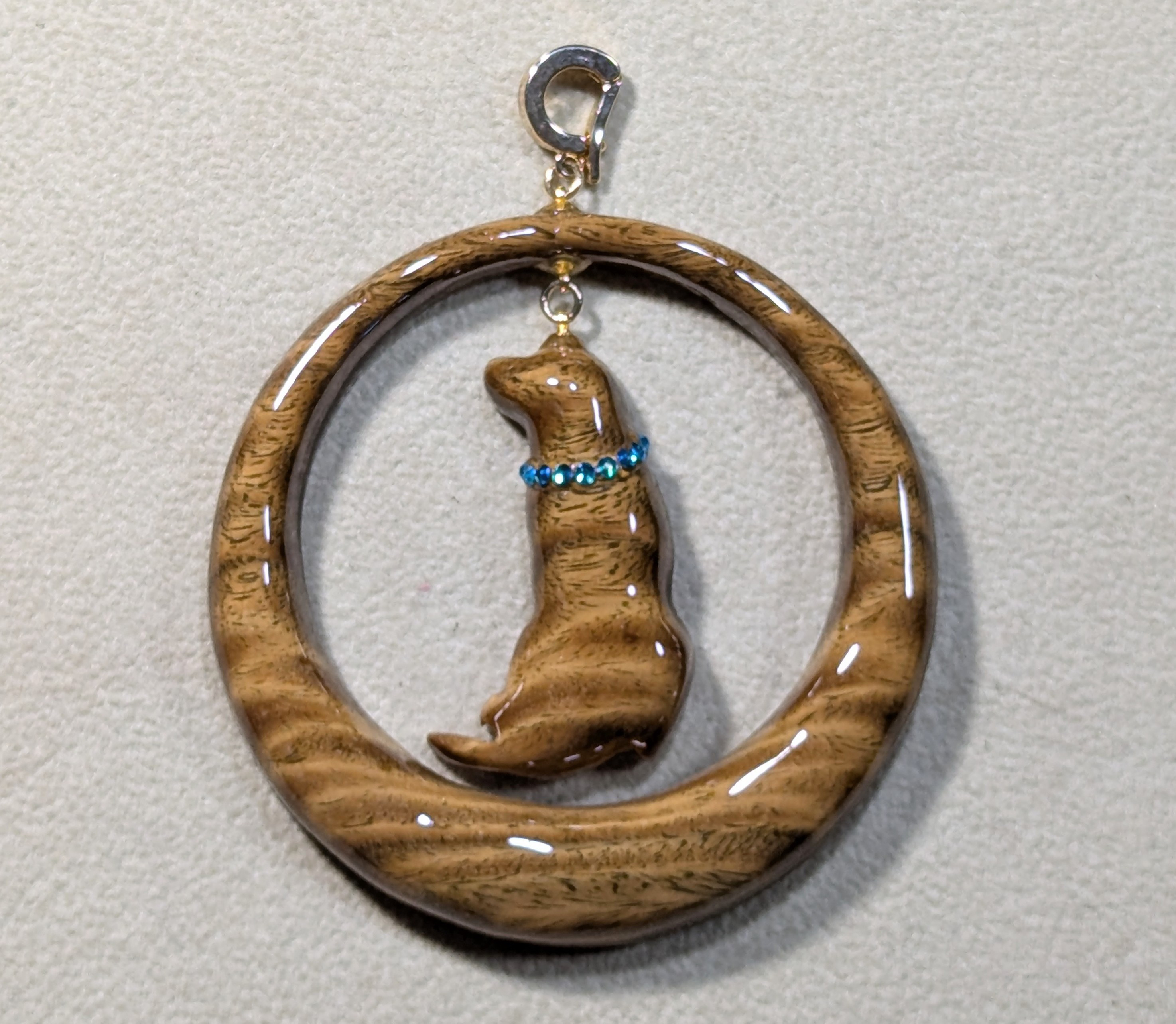 木製　ペンダントトップ　（　ラブラドール　）