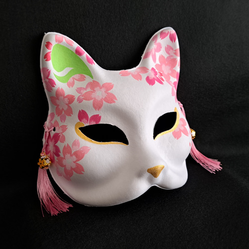 狐のお面 お面「狐」黒色 | (株)高畠商店