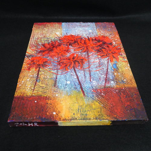 油絵 油彩 油彩画 絵画【彼岸花の森】 油絵 油彩 油彩画 絵画 【彼岸花】 絵画 HR 通販 17034276