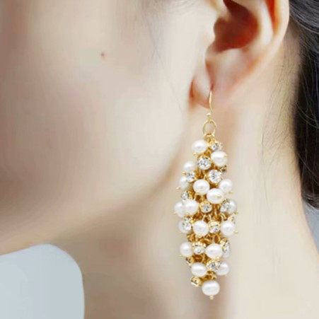 8-9mm淡水パールのピアス　イヤリング　真珠　淡水真珠　6月誕生石　夏の誕生石 ブライダル ウェディング