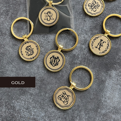 【カスタム文字入れ】キーリング（イニシャル＆モノグラム） 7枚目の画像