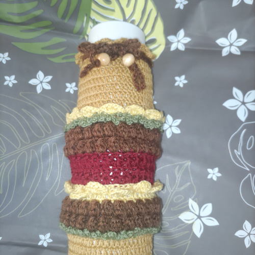 送料無料〜ハンバーガーのペットボトルカバー 巾着袋 美代 通販