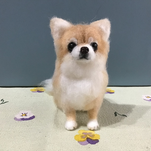チワワ（お座りポーズ） 羊毛フェルト コーギー大好きママ 通販