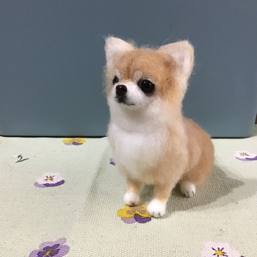 チワワ（お座りポーズ） 羊毛フェルト コーギー大好きママ 通販