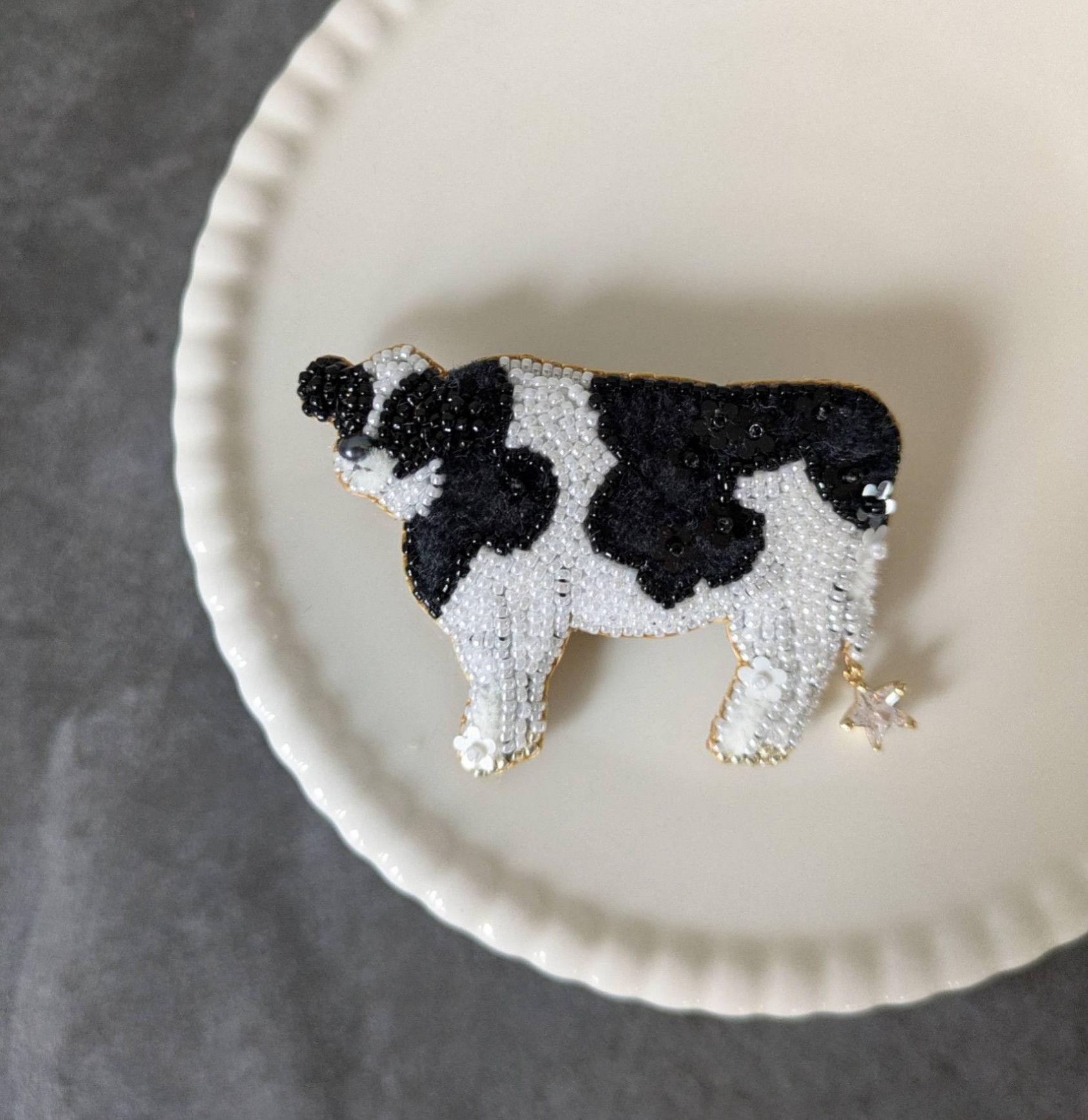 【ブローチ】Dear 牛さん