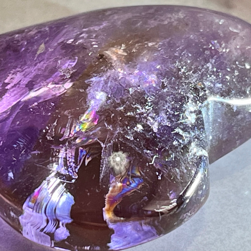 高品質✨アメトリン ハート ポリッシュ原石 ハイクオリティ レインボー アメトリン ハート形 ポリッシュ