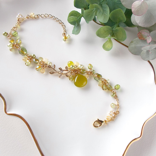 グリーンティ ブレスレット ブレスレット mikirose 通販