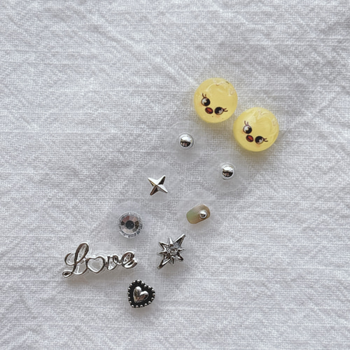 耳つぼジュエリー 10粒 スキズー 推し活 推しカラー ソンムル 耳