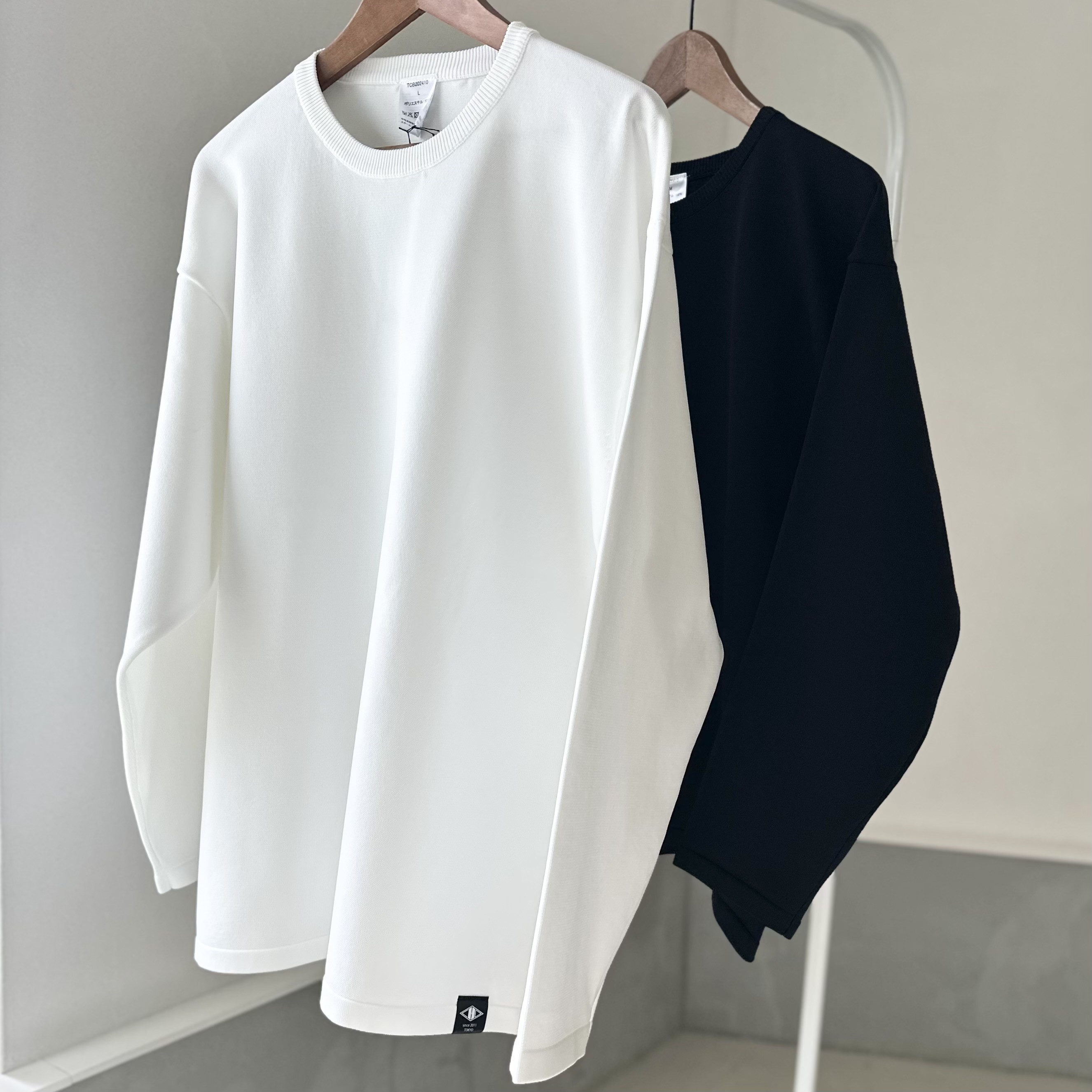 『2025新作』【ユニセックス】ロングスリーブ ニットTシャツ【2色展開】