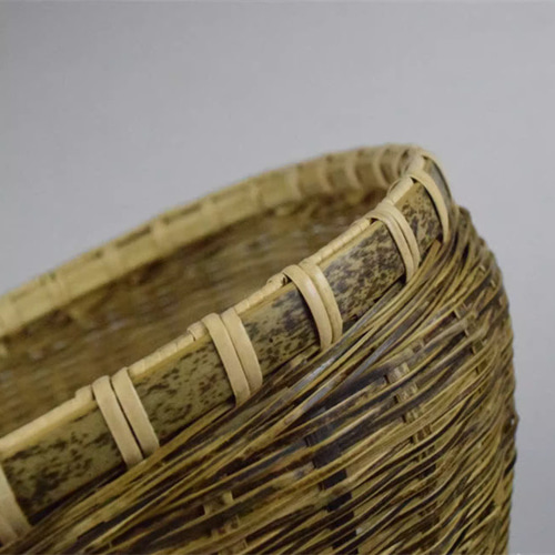 未使用 国産 竹かご 竹籠 取っ手付き バスケット バッグ ケース 竹細工 取っ手付き 竹籠 | 古雑貨,籠 バスケット | R-select 未使用 国産 竹