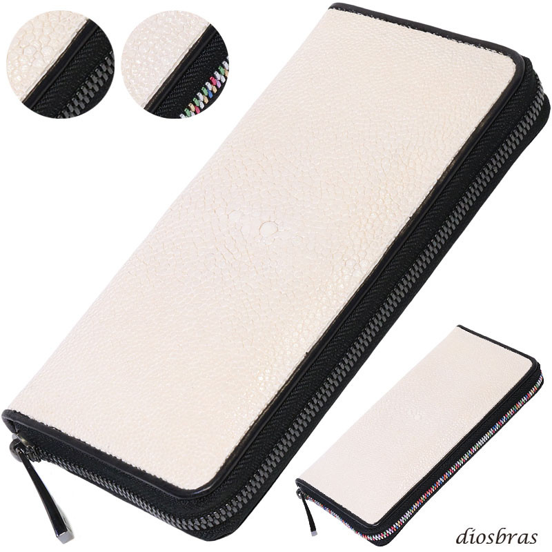 財布 ラウンドファスナー メンズ レディース 本革 スティングレー エイ革 ラウンド ジッパー   WJE-1-SWTP