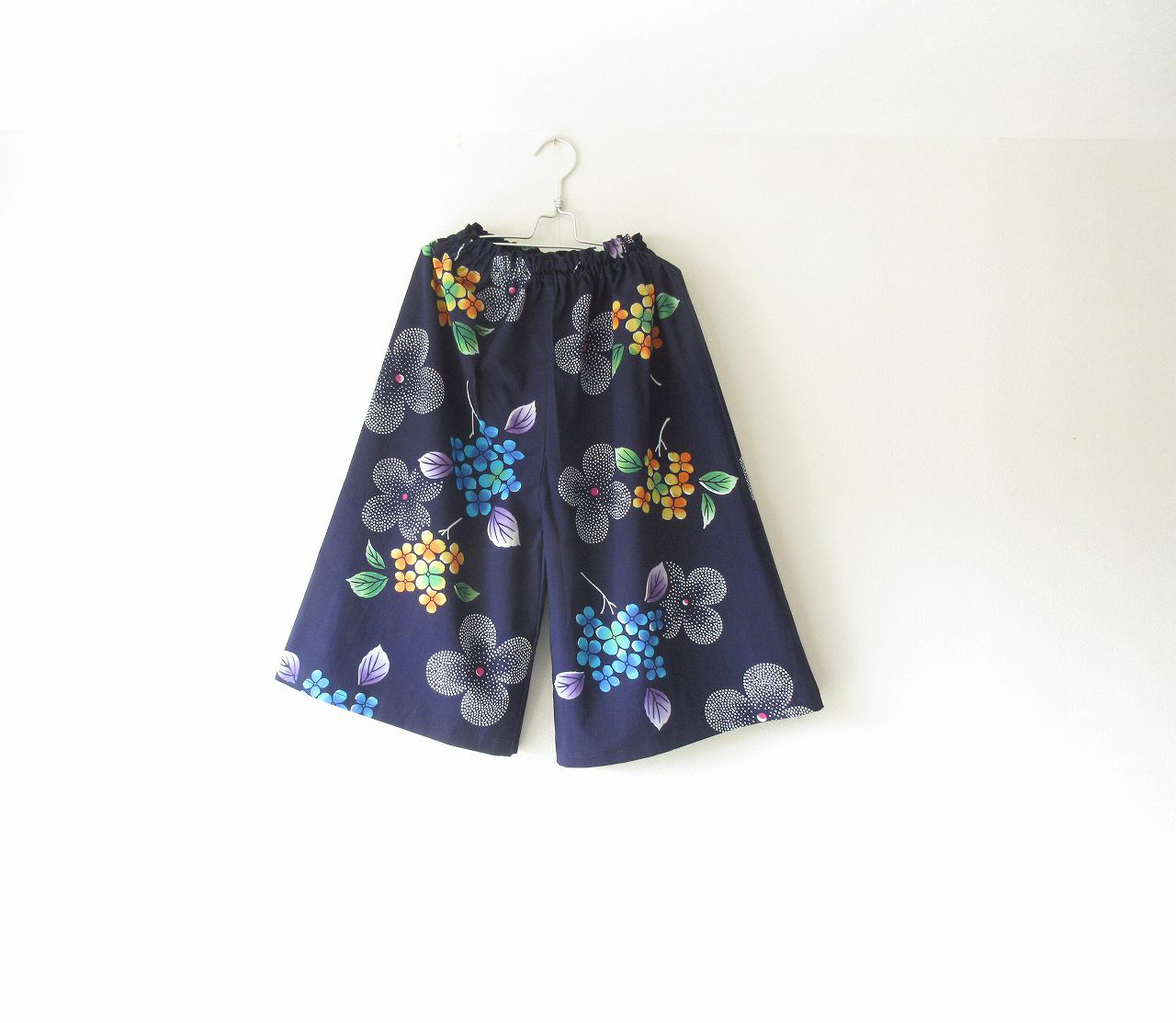☆浴衣ガウチョパンツ♪アジサイ柄☆/31kg064