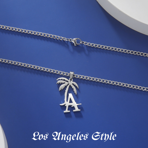 ステンレスネックレス LA ネックレス シルバー 大谷翔平 選手好きの方