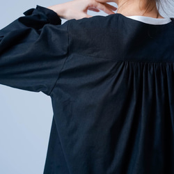 【soco】洗練されたシルエットが上品で素敵 ノーカラー カーディガン ／ 黒 h025d-bck1 17枚目の画像