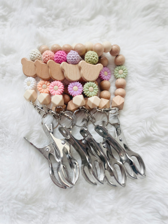 シューズクリッパー　マグホルダー　マルチクリップ　ベビー　出産祝い　名入れも可能です♡ 1枚目の画像