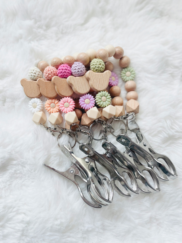 シューズクリッパー　マグホルダー　マルチクリップ　ベビー　出産祝い　名入れも可能です♡ 6枚目の画像