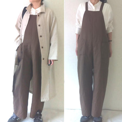 【張り合せなし型紙】大人 サロペットパンツ　S~5L 2枚目の画像