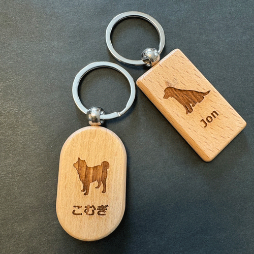 ぴーちゃん様ご確認用♡ 犬用名札 迷子札 ワンちゃん用迷子札 国産 木製 各サイズあり 選べる182種 名札 ペット