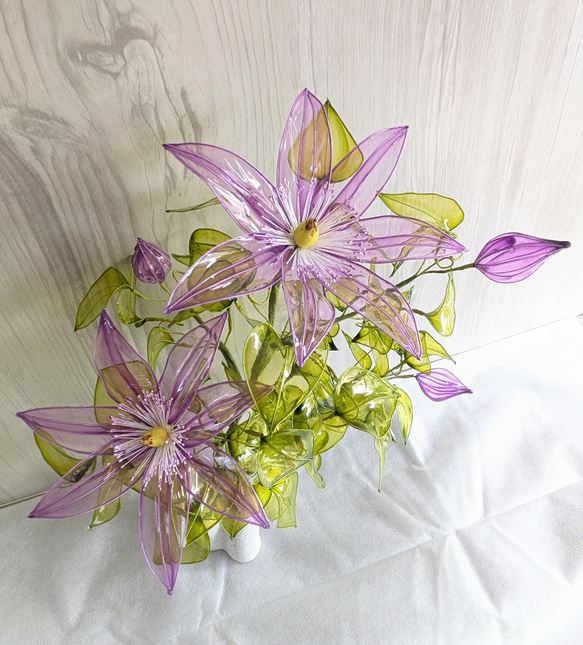 旅人】◇クレマチス(鉄線)◇アメリカンフラワー・ディップアート