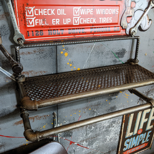 アメリカンガレージインテリア インダストリアル ウォールラック 工具