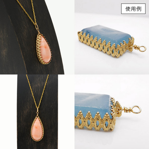 フェナカイト14KGFベゼル 14kgf スライドボールネックレス ドロップ | k.e jewelry
