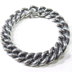 シルバー925 喜平ブレスレット【極太タイプ】日本製 キューバン