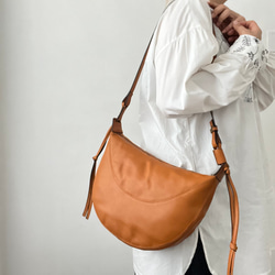 最終SALE 古布リメイク 酒袋 柿渋染め 手織り木綿 斜め掛け