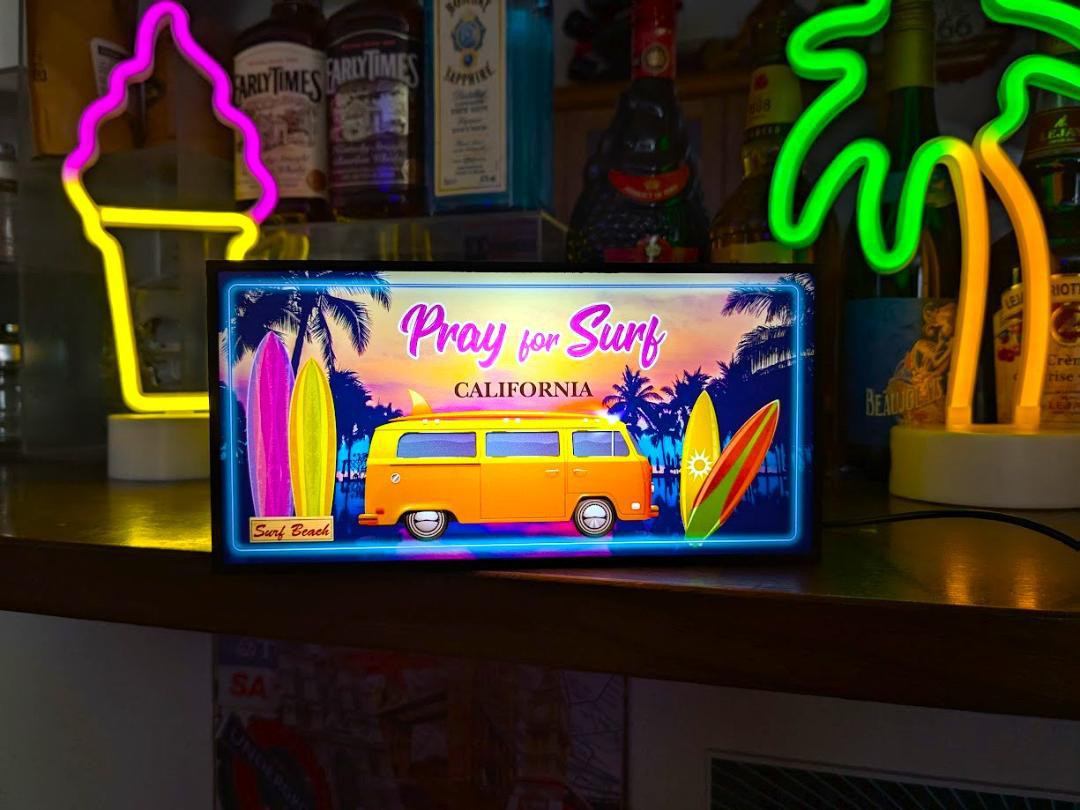 サーフィン カリフォルニア サーフバス サーフボード Pray for