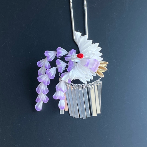 つまみ細工 七五三 藤のかんざし かんざし 常初花 通販 19111418