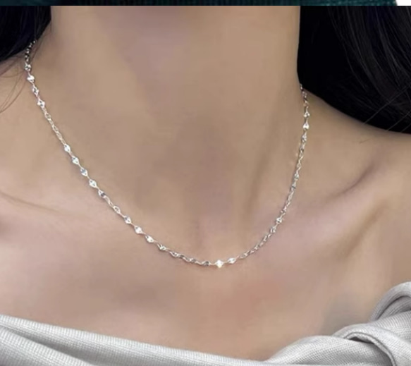 ★★18K★★18ネックレスチェーンau750エクレアチェーン18金 18K K18チェーン選べる3カラ贈り物プレゼント 14枚目の画像