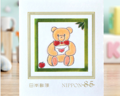 お手紙くま 85円切手1枚 レターセット y-mirasol 通販 19111775