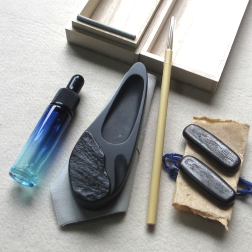硯職人が作るユニークな「本格小筆用書道セット」 その他雑貨 土佐硯一