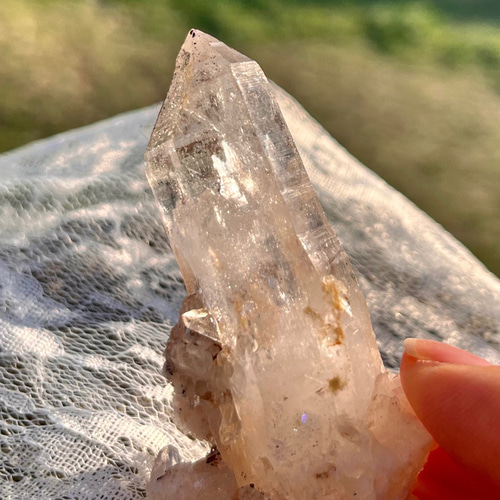 D. ヒマラヤ水晶(マニカラン水晶) 個性派パワフル その他アート 天然石