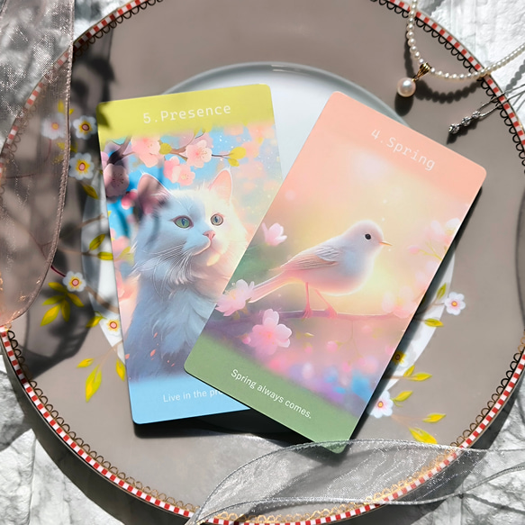 ストレスに負けない心で頑張りすぎない毎日へ「ネオンパステルと光あふれる女神の世界」オラクルカード ReYOUdesign 3枚目の画像