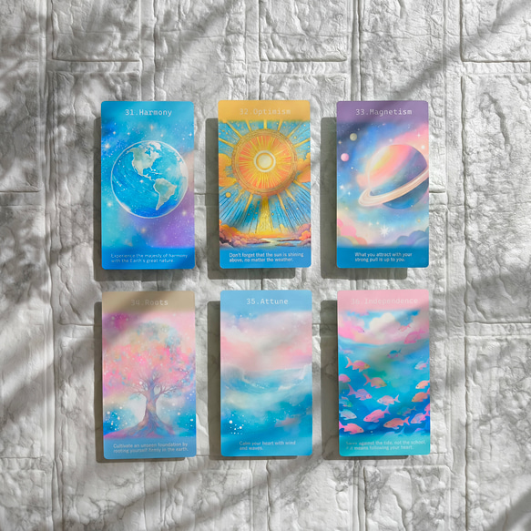 ストレスに負けない心で頑張りすぎない毎日へ「ネオンパステルと光あふれる女神の世界」オラクルカード ReYOUdesign 14枚目の画像
