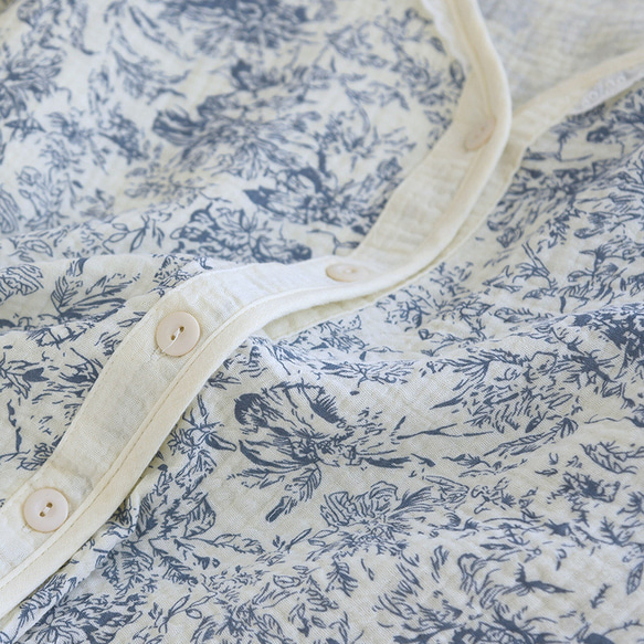 パジャマ 半袖 レディース 上下セット春夏秋ダブルガーゼ 長パンツ春夏秋寝巻き 8枚目の画像