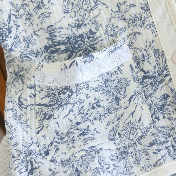 パジャマ 半袖 レディース 上下セット春夏秋ダブルガーゼ 長パンツ春夏秋寝巻き 11枚目の画像