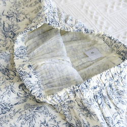 パジャマ 半袖 レディース 上下セット春夏秋ダブルガーゼ 長パンツ春夏秋寝巻き 5枚目の画像