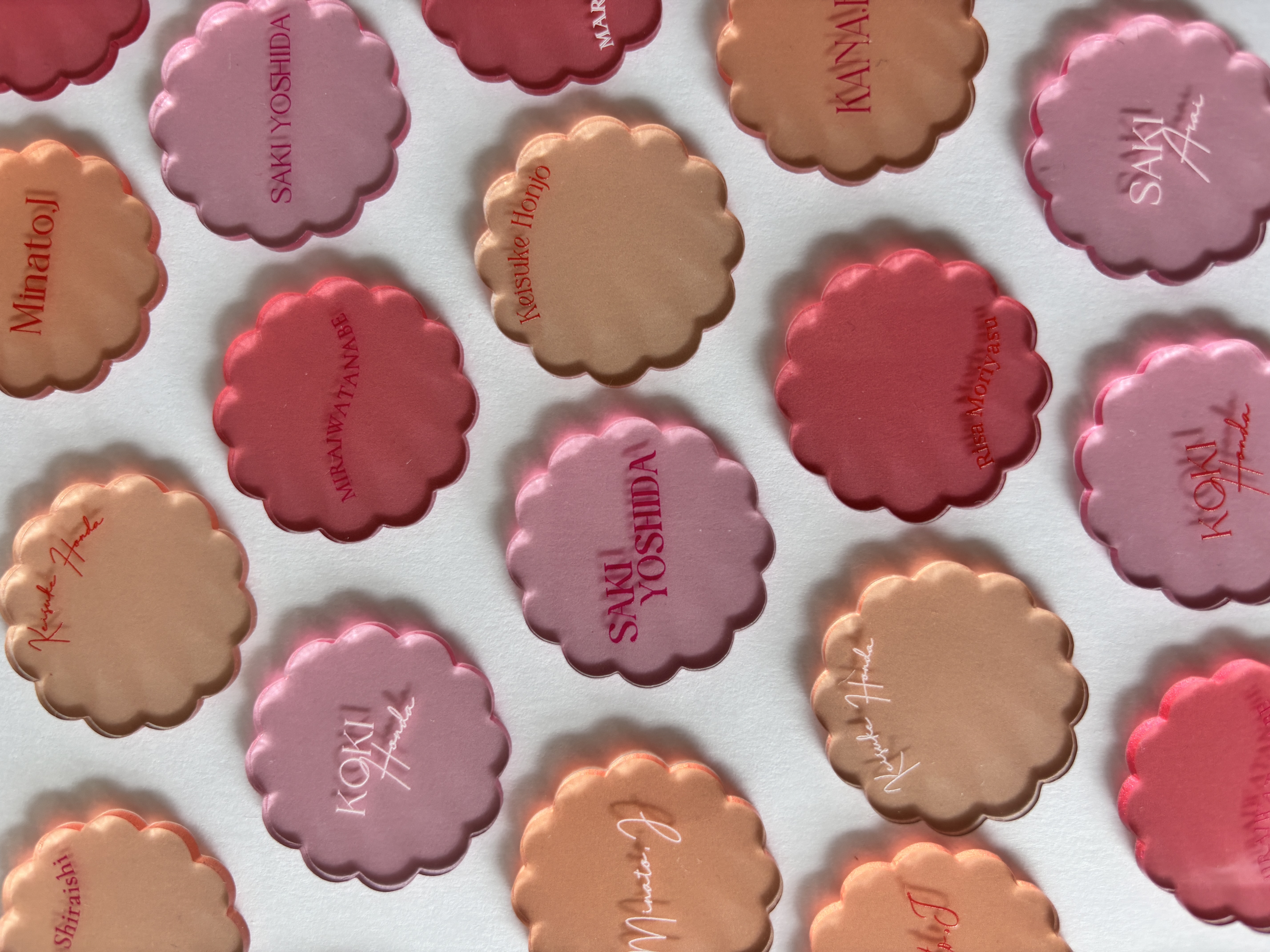 ウェーブ型チップのウェディングドロップス　ゲスト参加型　人前式