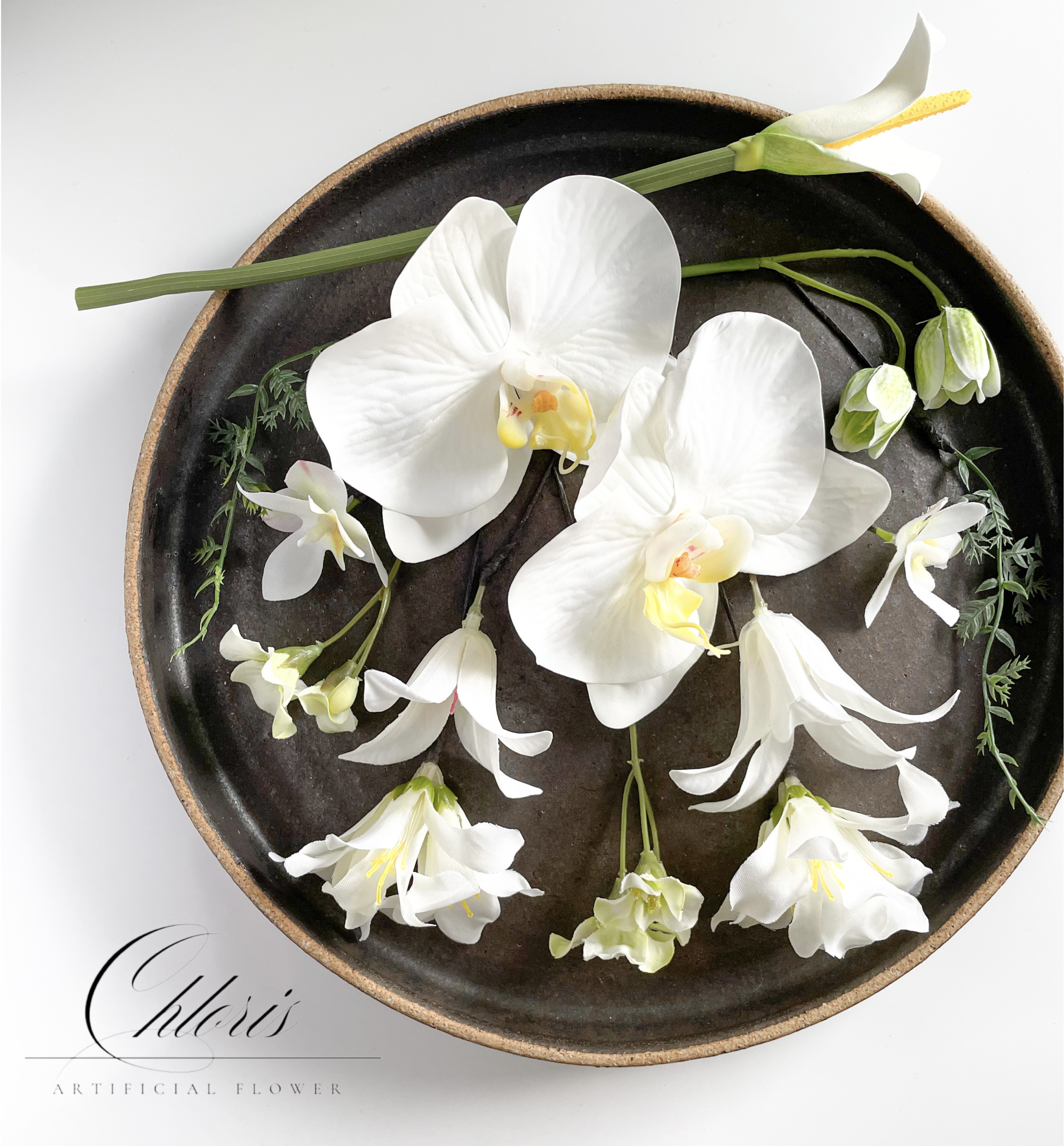 white・green   ヘッドパーツ　ヘアドレス／髪飾り／ウェディング／前撮り／卒業式／成人式