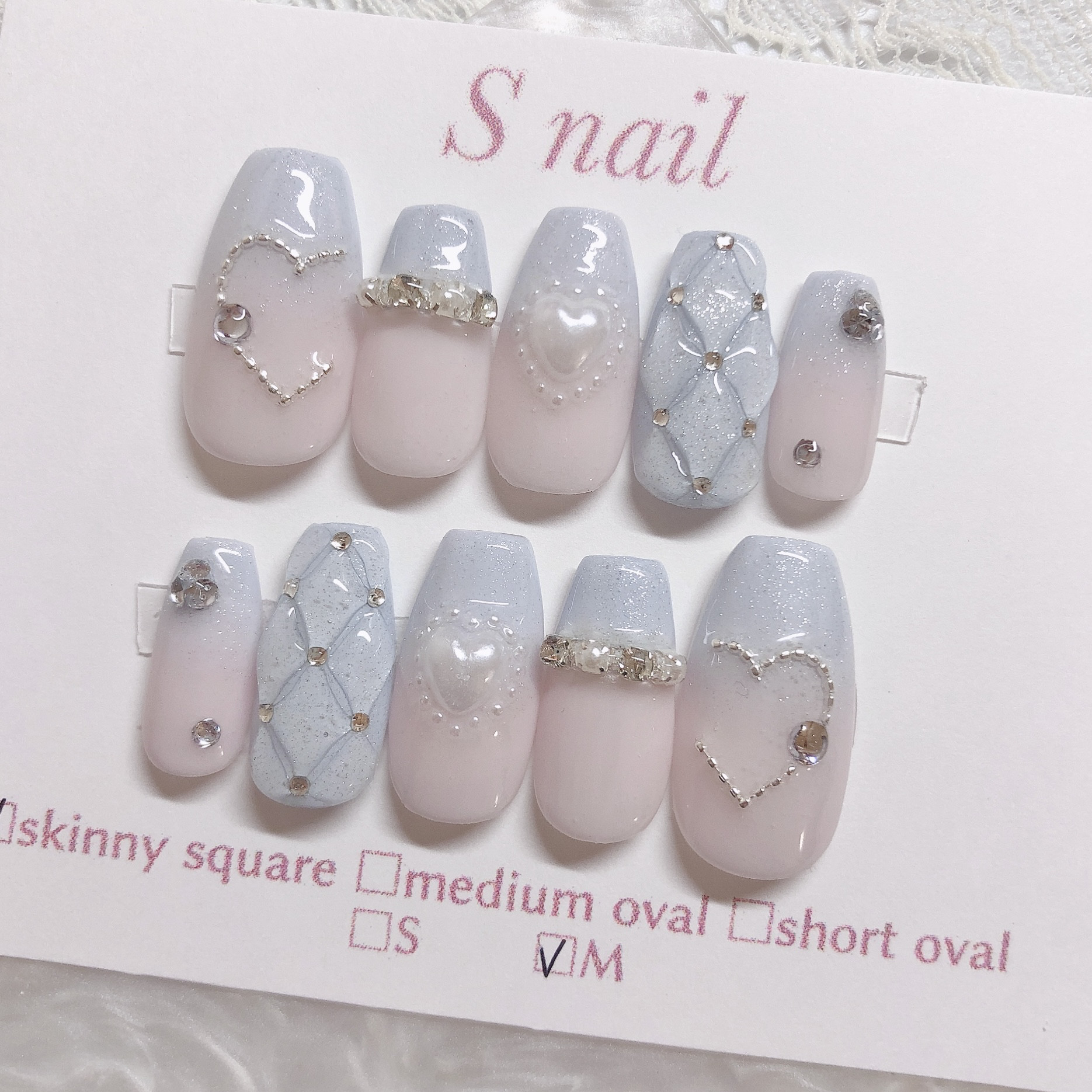 ブルーマグネット 在庫ネイルチップ S・XS×2 ブルーマグネット 在庫ネイルチップ S・XS×2 ネイルチップ・付け爪