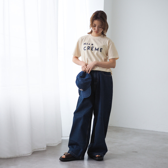 くすみカラー Creme Tee Front(半袖Tシャツ) 12枚目の画像