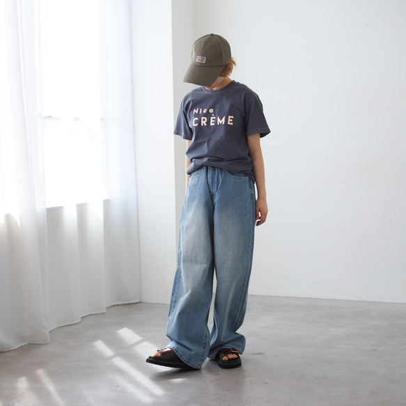 くすみカラー Creme Tee Front(半袖Tシャツ) 11枚目の画像