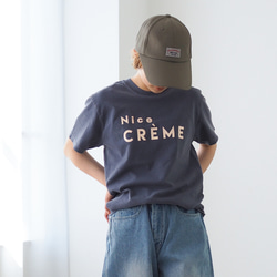 くすみカラー Creme Tee Front(半袖Tシャツ) 4枚目の画像